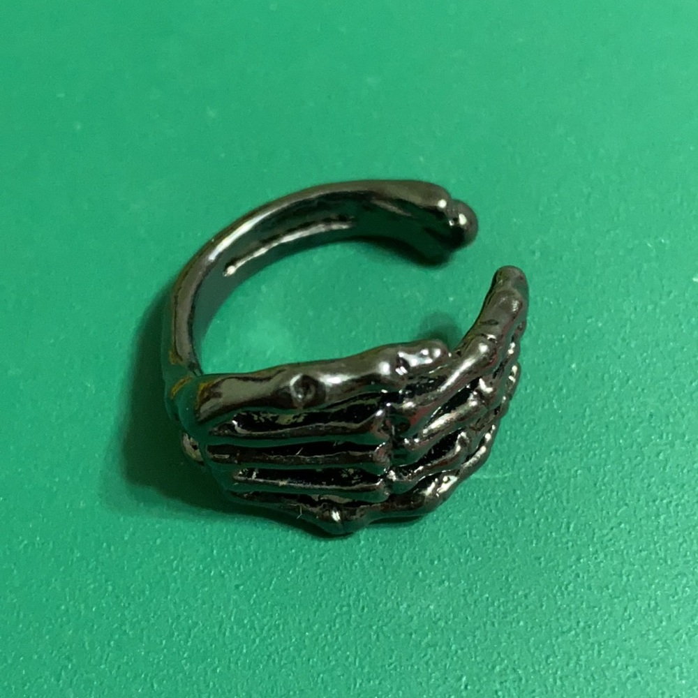 Skeleton Hand Ceramic Ring - image 2